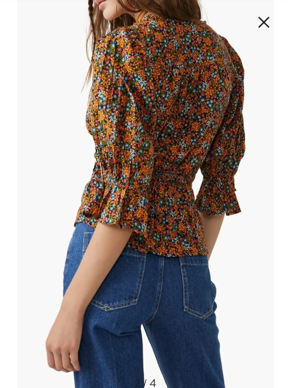 I Found You Print Blouse Free People - Picture 4 of 10